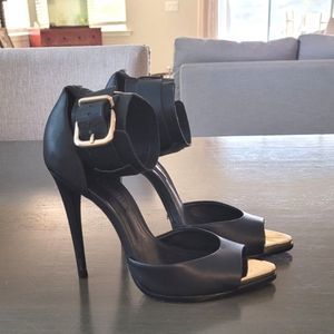 Schutz Black High heel ankle strap sandal size 8